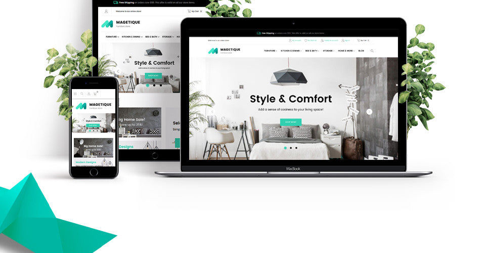 Style and Comfort Furniture Magento Website Design - GoWebBaby.Com