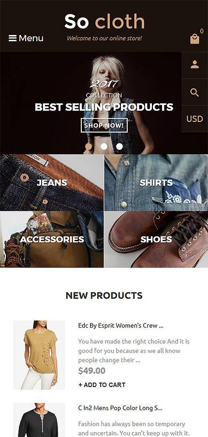 Clothing Products - Shopify Themes - GoWebBaby.Com