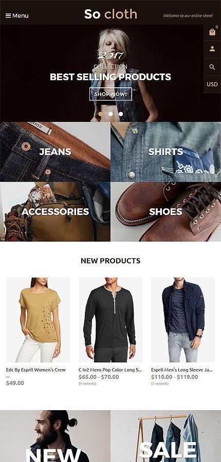 Clothing Products - Shopify Themes - GoWebBaby.Com