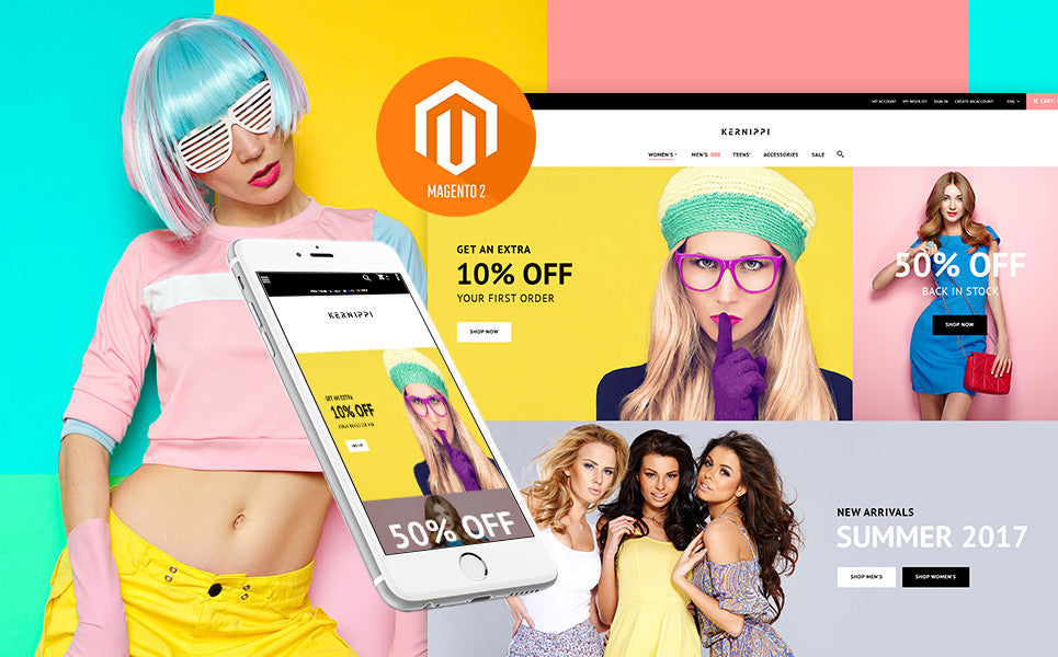 Spring Clothing Magento Website Design - GoWebBaby.Com