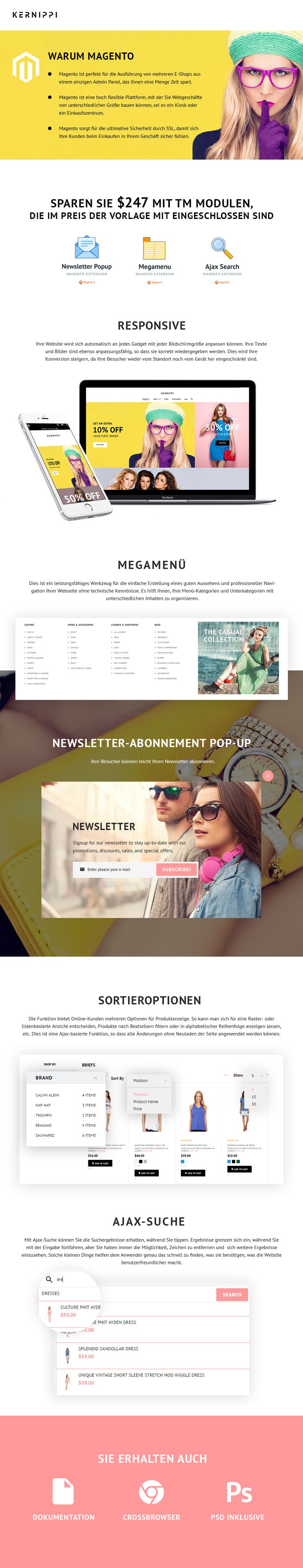 Spring Clothing Magento Website Design - GoWebBaby.Com