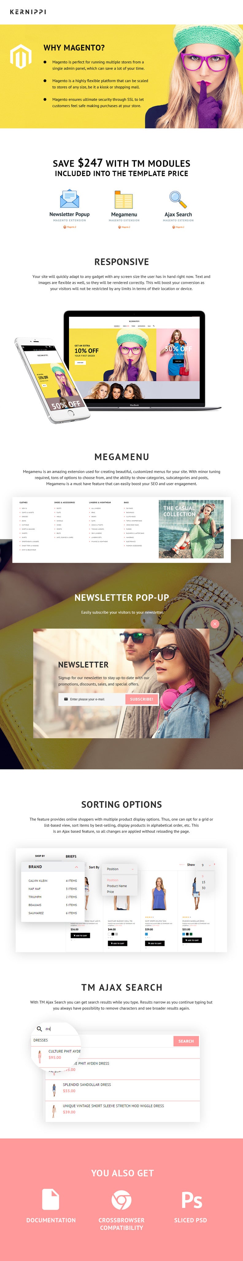 Spring Clothing Magento Website Design - GoWebBaby.Com