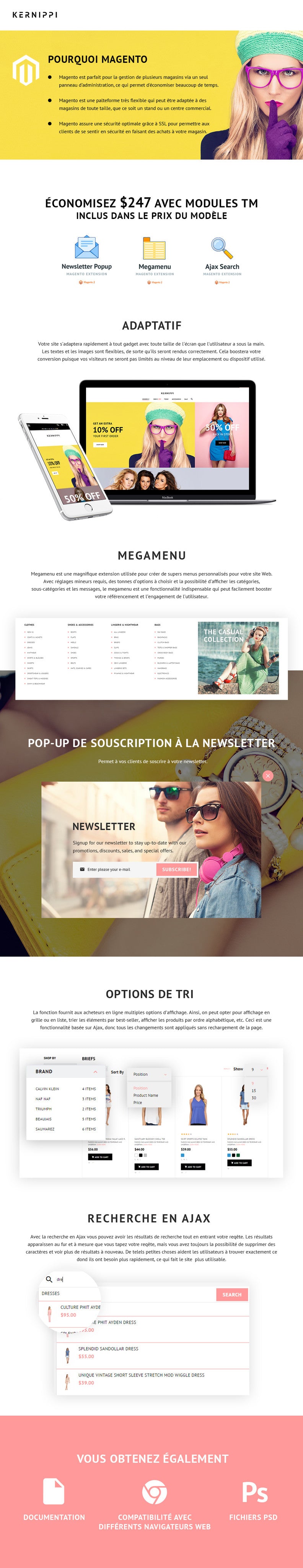 Spring Clothing Magento Website Design - GoWebBaby.Com