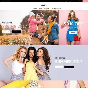 Spring Clothing Magento Website Design - GoWebBaby.Com