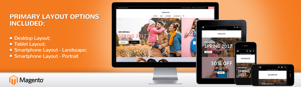 Spring Clothing Magento Website Design - GoWebBaby.Com