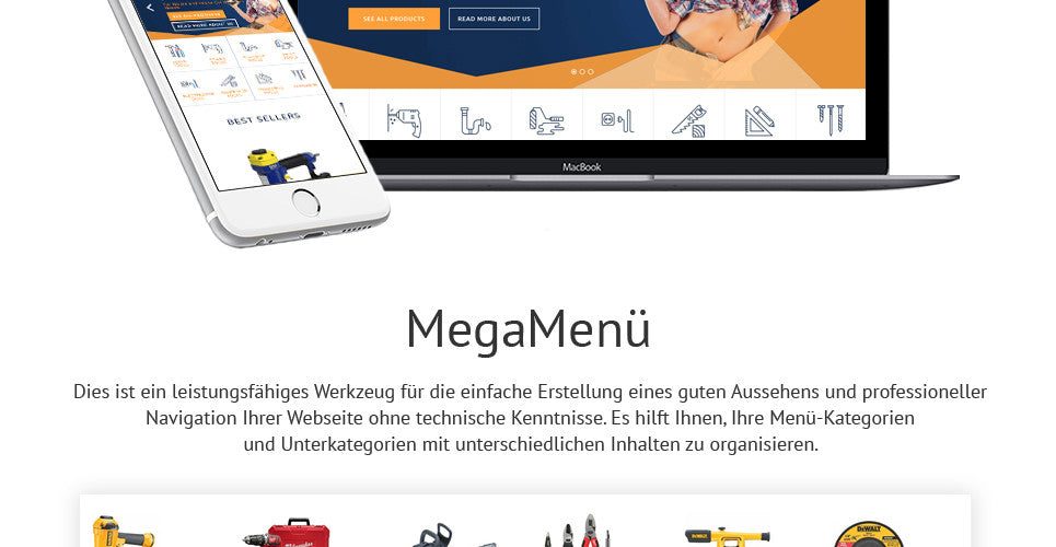 Industrial Tools - Shopify Themes - GoWebBaby.Com