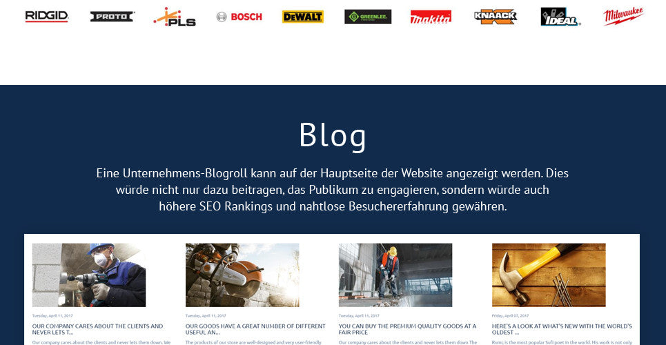 Industrial Tools - Shopify Themes - GoWebBaby.Com