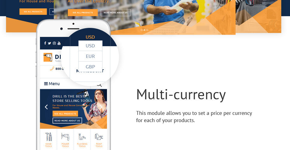 Industrial Tools - Shopify Themes - GoWebBaby.Com