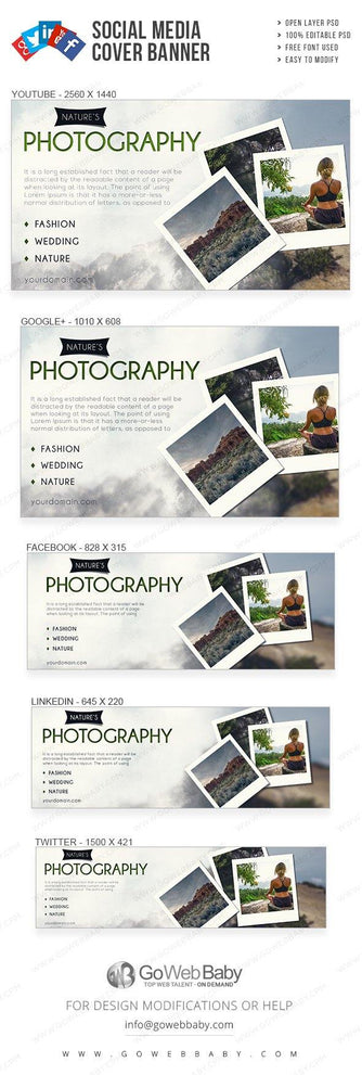 Social Media Cover Banner - Nature's Photography For Website Marketing - GoWebBaby.Com