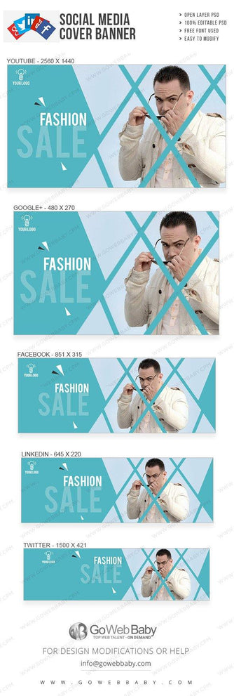 Fashion Style Social Media Covers For Website Marketing - GoWebBaby.Com
