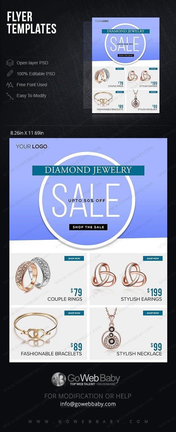 Flyer templates - Designer Jewelry For Website Marketing - GoWebBaby.Com