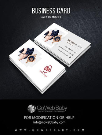 Business Card For Designer Women's Watches - GoWebBaby.Com