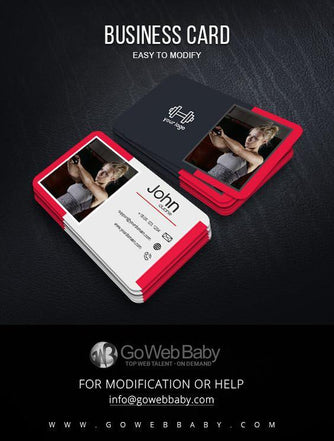 Business Card For Fitness Store - GoWebBaby.Com