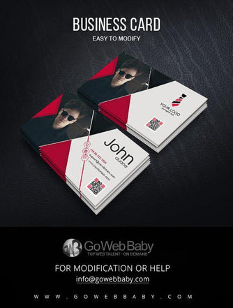 Business Card For Men's Fashion For Website Marketing - GoWebBaby.Com