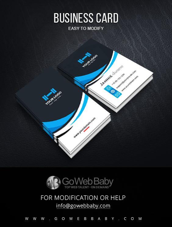 Business Card Design For Personal Trainer Store - GoWebBaby.Com