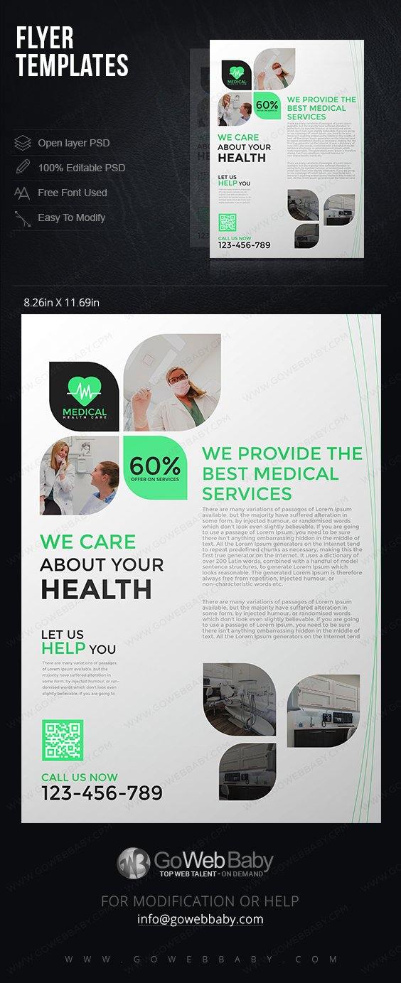 Flyer Templates -Healthcare For Website Marketing - GoWebBaby.Com