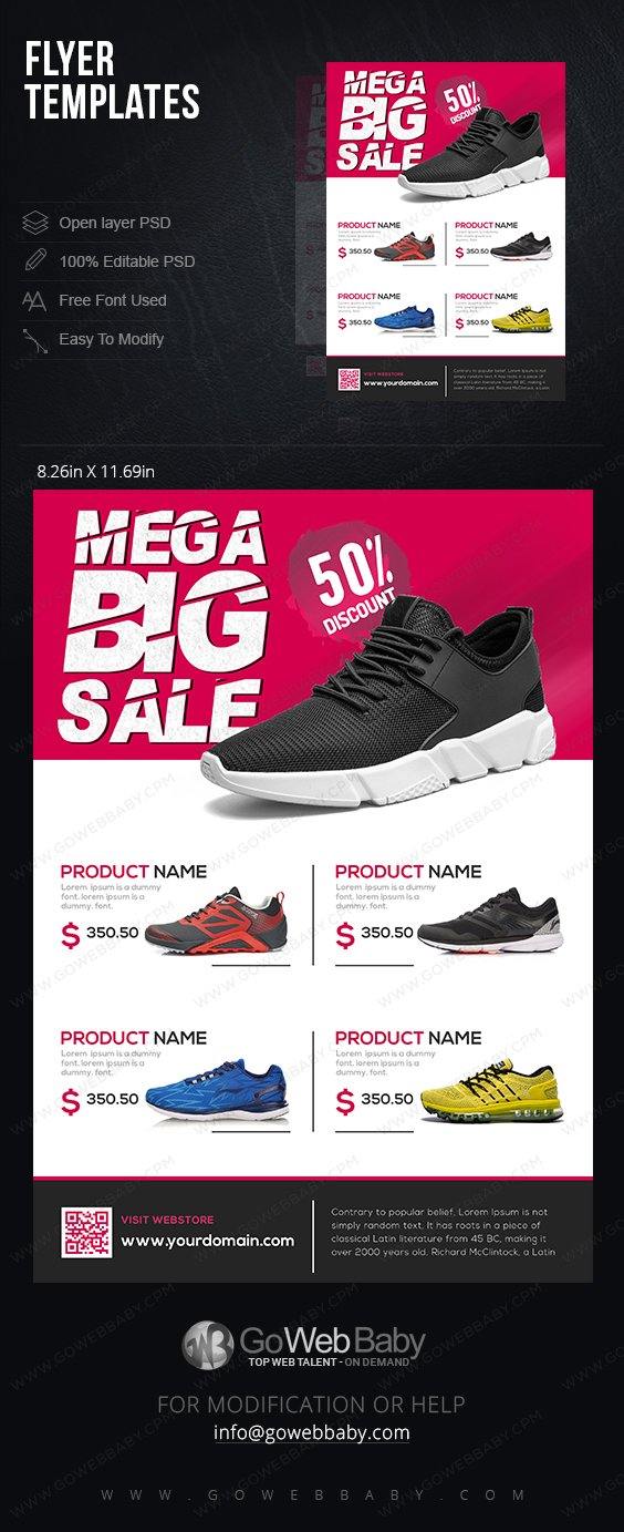 Flyer Templates - Classic Men's Footwear For Website Marketing - GoWebBaby.Com