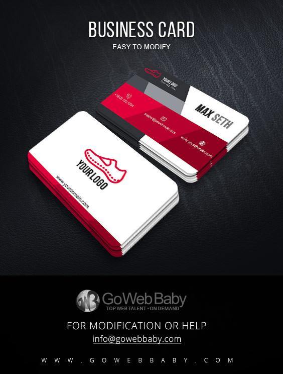 Business card - Shoe Store for website marketing - GoWebBaby.Com