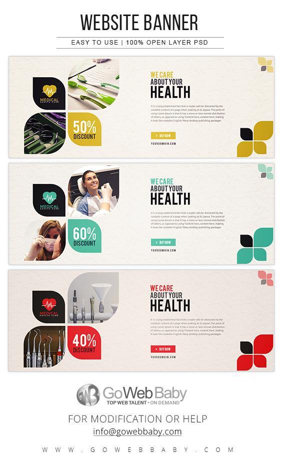 Website Banners - Dental Services For Website Marketing - GoWebBaby.Com