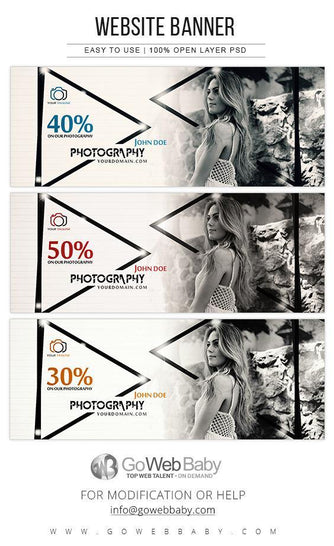Website Banners - Professional Photography For Website Marketing - GoWebBaby.Com