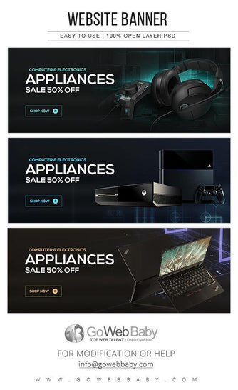 Website Banners - Computer Accessories For Website Marketing - GoWebBaby.Com