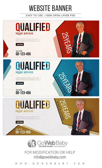 Website Banners - Advocate Services For Website Marketing - GoWebBaby.Com