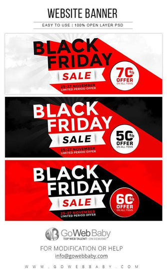 Black Friday Website Banners - GoWebBaby.Com