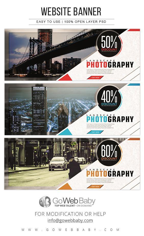 Website Banners - Landscape Photography For Website Marketing - GoWebBaby.Com