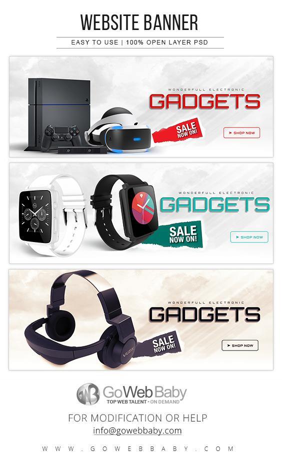 Website Banners - Electronics Gadgets For Website Marketing - GoWebBaby.Com