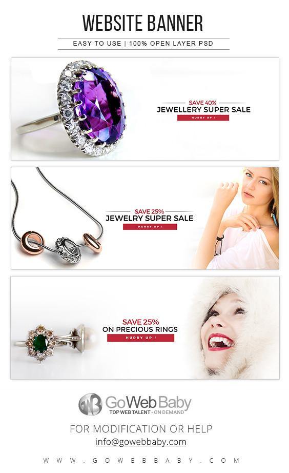 Website Banners - Exclusive Jewellery For Website Marketing - GoWebBaby.Com