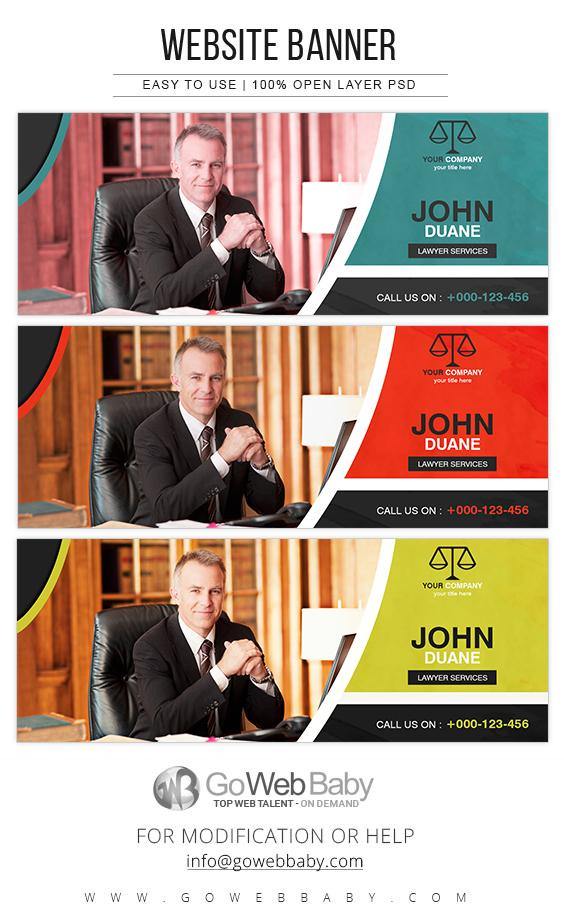 Website Banners - Lawyer Services For Website Marketing - GoWebBaby.Com