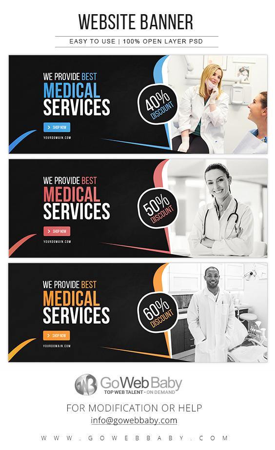 Website Banners - Medical Services For Website Marketing - GoWebBaby.Com