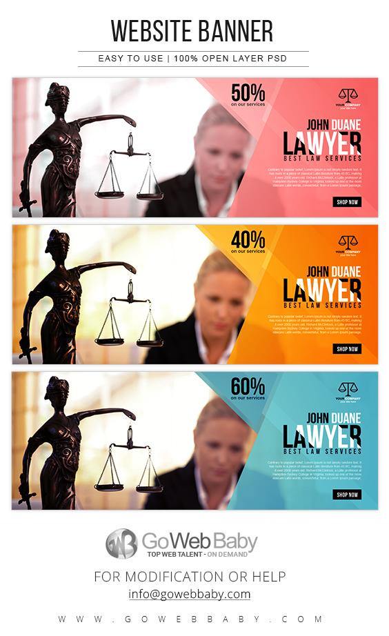 Website Banners - Lawyer Services For Website Marketing - GoWebBaby.Com