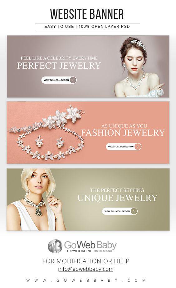 Website Banners - Unique Jewelery For Website Marketing - GoWebBaby.Com