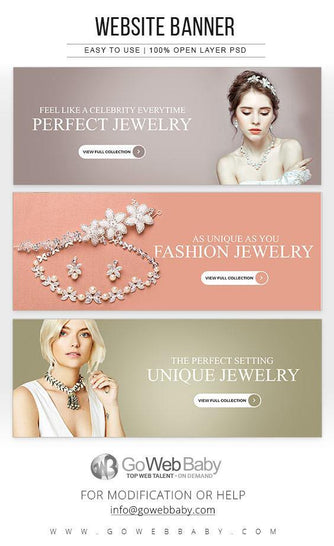 Website Banners - Unique Jewelery For Website Marketing - GoWebBaby.Com