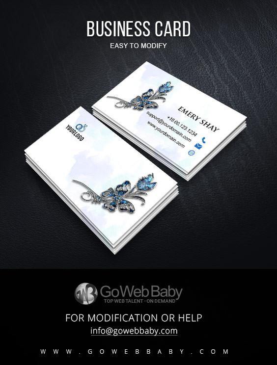 Business Card - Jewelry Store For Website Marketing - GoWebBaby.Com